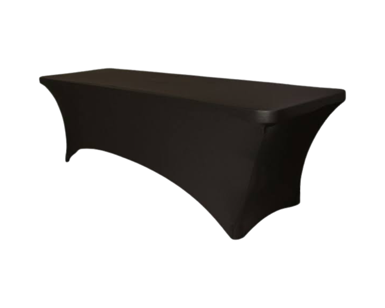1.8m Rectangle Table Lycra Cover - Black